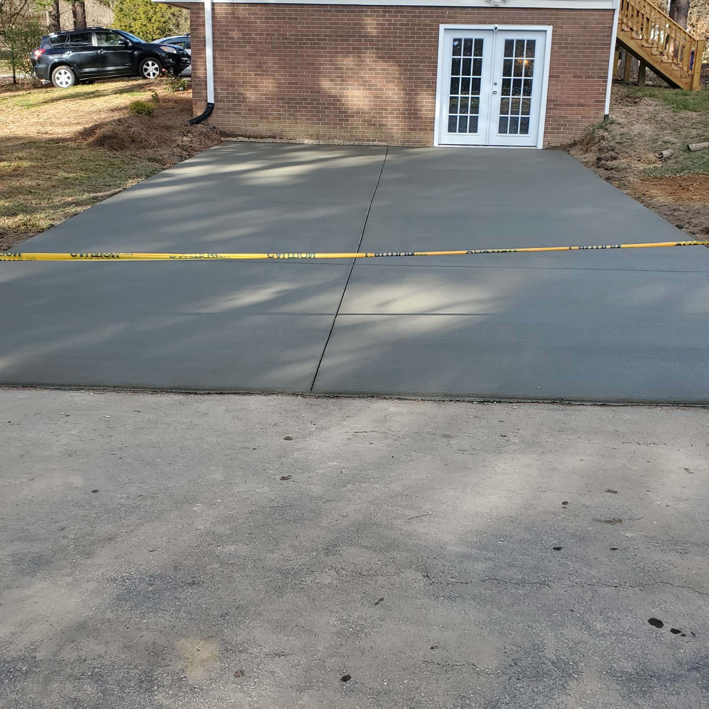 New Concrete Driveway Install in High Point, Greensboro, NC